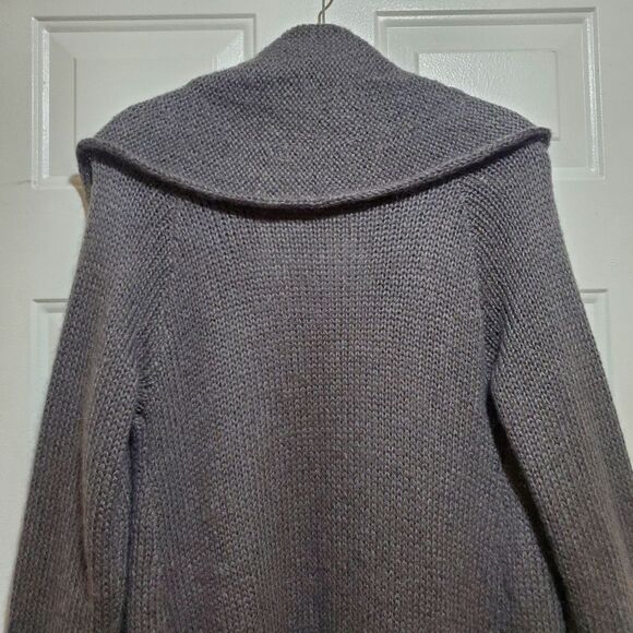 Soft Surroundings Telluride Topper Longline Open Front Cardigan Gray XS S - Picture 7 of 8